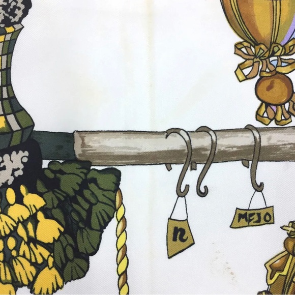 HERMES Pasementerie Carre 90 Multicolor Silk%100 - Picture 7 of 9